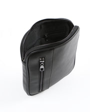 LİMA SERİSİ - DERİ OMUZ ÇANTASI - SİYAH