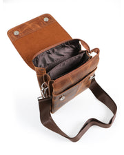 ZENİTH SERİSİ - DERİ EL ÇANTASI - KAHVE