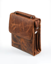 ZENİTH SERİSİ - DERİ EL ÇANTASI - KAHVE