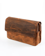 VALENCİA SERİSİ - DERİ EL ÇANTASI - KAHVE