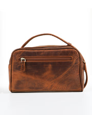 UNIBAG SERİSİ - DERİ EL ÇANTASI - KAHVE