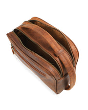 UNIBAG SERİSİ - DERİ EL ÇANTASI - KAHVE