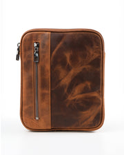 LİMA SERİSİ - DERİ OMUZ ÇANTASI - KAHVE