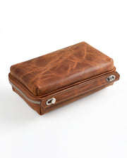 MELBOURNE SERİSİ - DERİ EL ÇANTASI -KAHVE