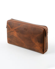 HUDSON SERİSİ - DERİ EL ÇANTASI - KAHVE