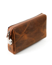 HUDSON SERİSİ - DERİ EL ÇANTASI - KAHVE