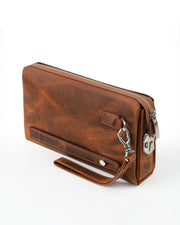 HUDSON SERİSİ - DERİ EL ÇANTASI - KAHVE