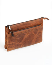 BROOKLYN SERİSİ - DERİ EL ÇANTASI - KAHVE