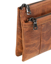 BROOKLYN SERİSİ - DERİ EL ÇANTASI - KAHVE