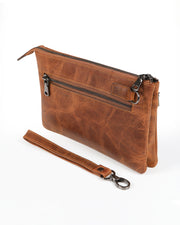 BROOKLYN SERİSİ - DERİ EL ÇANTASI - KAHVE