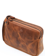 ELEPHANT SERİSİ - DERİ EL ÇANTASI - KAHVE