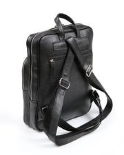 APEXİA SERİSİ - DERİ SIRT ÇANTASI - SİYAH