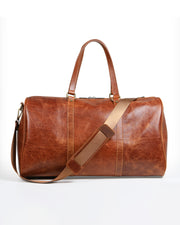 MONARC SERİSİ - DERİ SEYAHAT ÇANTASI - KAHVE