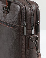 EVEREST SERİSİ - DERİ LAPTOP VE EVRAK ÇANTASI -ACI KAHVE