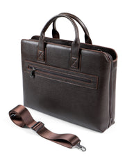 MİSTİRAL SERİSİ - DERİ LAPTOP VE EVRAK ÇANTASI - KAHVE