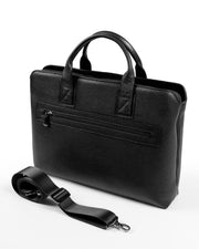 MİSTRAL SERİSİ - DERİ LAPTOP VE EVRAK ÇANTASI -  SİYAH