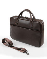 ASTRA SERİSİ - DERİ LAPTOP VE EVRAK ÇANTASI -  - KAHVE