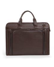 GENEVA SERİSİ - DERİ LAPTOP VE EVRAK ÇANTASI - KAHVE
