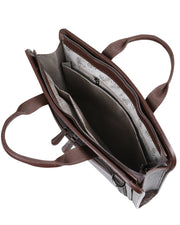 GENEVA SERİSİ - DERİ LAPTOP VE EVRAK ÇANTASI - KAHVE