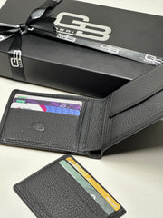 KANGURU SERİSİ DERİ CÜZDAN - SİYAH