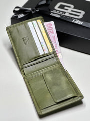 KANGURU SERİSİ DERİ CÜZDAN - YEŞİL