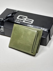 KANGURU SERİSİ DERİ CÜZDAN - YEŞİL