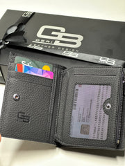 ZİPPER SERİSİ DERİ CÜZDAN - SİYAH