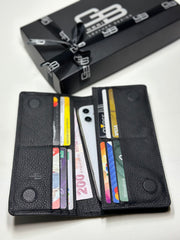 BRUGE SERİSİ DERİ CÜZDAN - MAT SİYAH