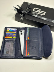 ROMA SERİSİ - DERİ CÜZDAN - PARLAK LACİVERT