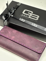 VENEZİA SERİSİ DERİ CÜZDAN - MOR