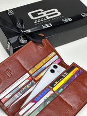 BRUGE SERİSİ DERİ CÜZDAN - AÇIK PARLAK KAHVE