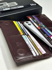 BRUGE SERİSİ DERİ CÜZDAN - PARLAK KAHVE