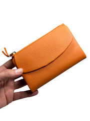 HOLYWOOD SERİSİ DERİ CÜZDAN - TURUNCU