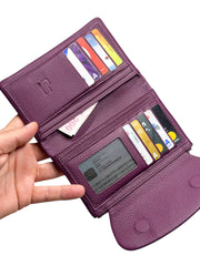 HOLYWOOD SERİSİ DERİ CÜZDAN - MOR