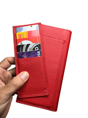 DOHA SERİSİ DERİ CÜZDAN - KIRMIZI