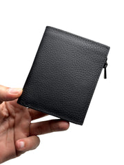 ZİPPER SERİSİ DERİ CÜZDAN - SİYAH