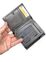 ZİPPER SERİSİ DERİ CÜZDAN - GRİ