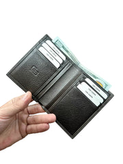 DİKEY KANGURU SERİSİ DERİ CÜZDAN - GRİ