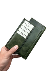 DOHA SERİSİ DERİ CÜZDAN - YEŞİL CRAZY