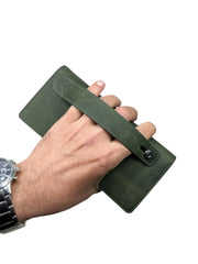 BRUGE SERİSİ DERİ CÜZDAN - YEŞİL CRAZY