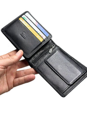 LOTUS SERİSİ DERİ CÜZDAN - SİYAH