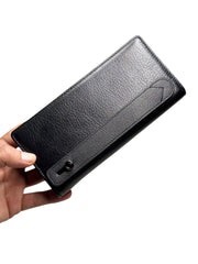 BRUGE SERİSİ DERİ CÜZDAN - PARLAK SİYAH