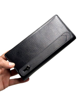 BRUGE SERİSİ DERİ CÜZDAN - PARLAK SİYAH