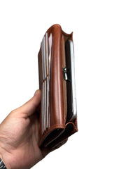 BRUGE SERİSİ DERİ CÜZDAN - AÇIK PARLAK KAHVE