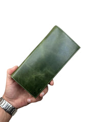 DOHA SERİSİ DERİ CÜZDAN - YEŞİL CRAZY