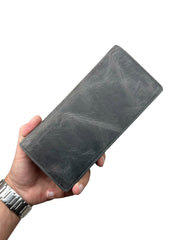 BRUGE SERİSİ DERİ CÜZDAN - GRİ CRAZY