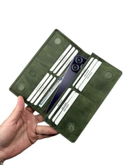 BRUGE SERİSİ DERİ CÜZDAN - YEŞİL CRAZY
