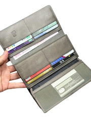 VENEZİA SERİSİ DERİ CÜZDAN - GRİ