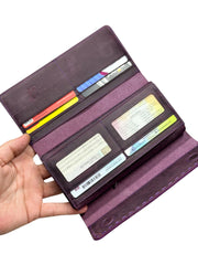 VENEZİA SERİSİ DERİ CÜZDAN - MOR