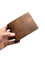LOTUS SERİSİ DERİ CÜZDAN - FINDIK KAHVE